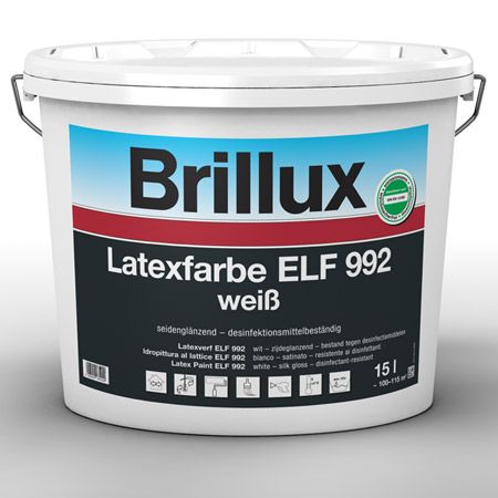 Brillux Latexfarbe ELF 992   Wandfarbe   Innenfarbe   weiß   2.5