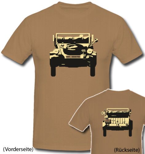 Kübelwagen Typ 82 Kübel Afikakorps WH T Shirt *459