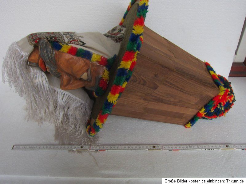 Klötzler Brauchtumsmaske, Holz Maske Perchten, Larve Fasnacht