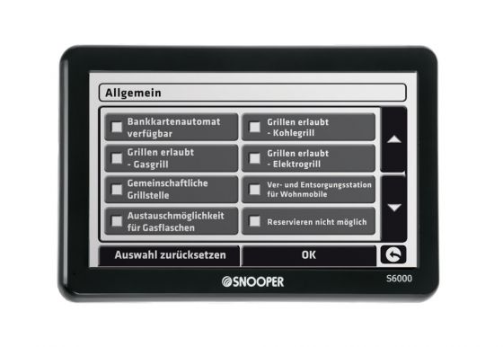 Snooper S6000 Ventura Caravan / WoMo GPS Navigation