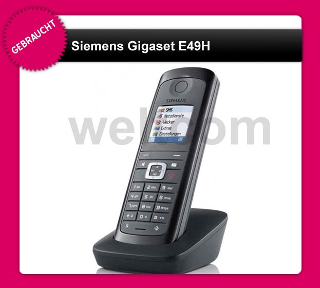 Siemens Gigaset E49H Mobilteil+Ladeschale E490 E495