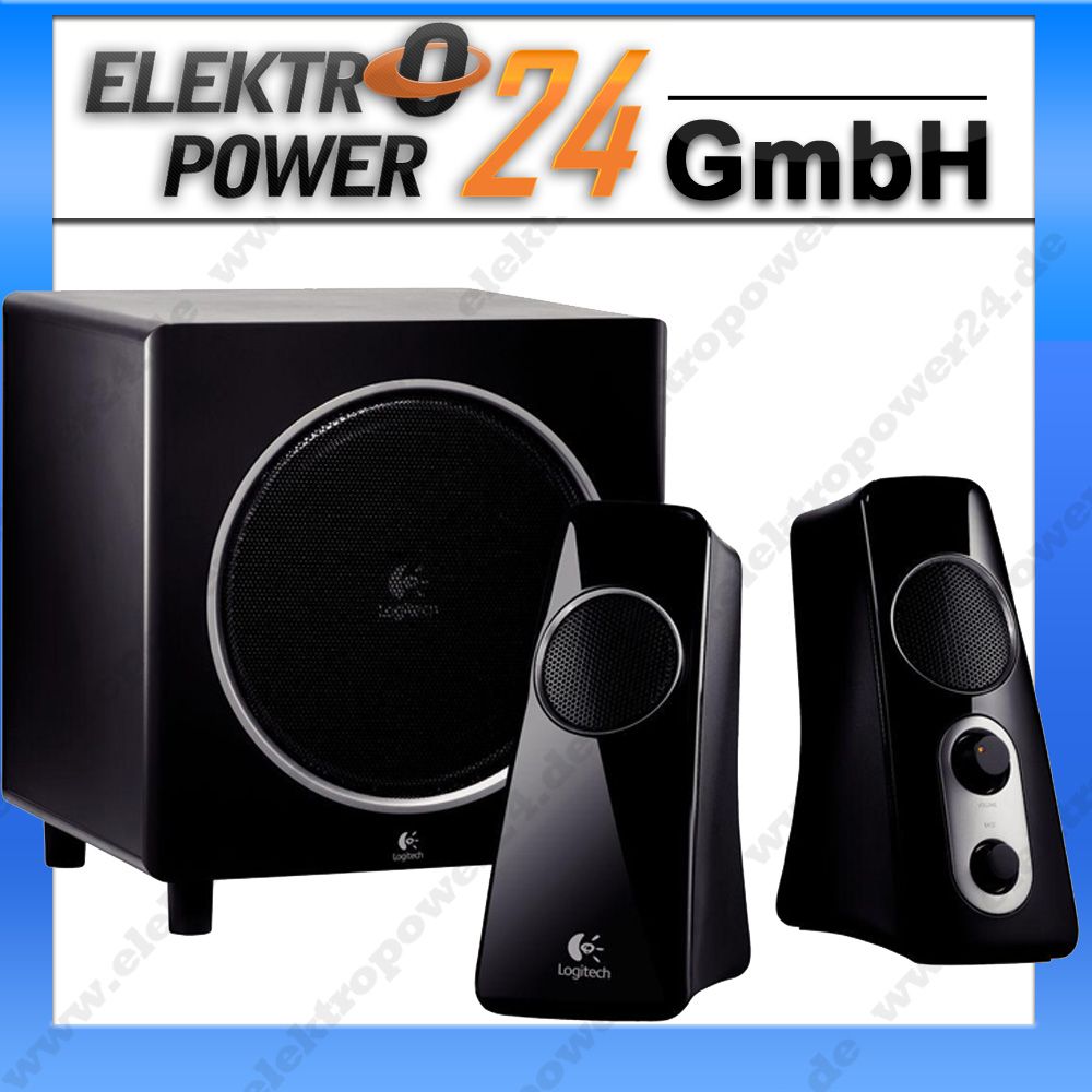 Logitech Stereo Speakers+Subwoofer z523 40W 3,5mm   Cinch Eingänge