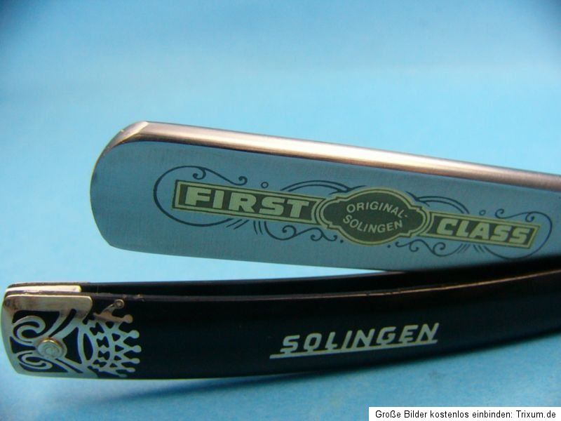 Solingen Rasiermesser 4/8First Class Erbe Goldätzung