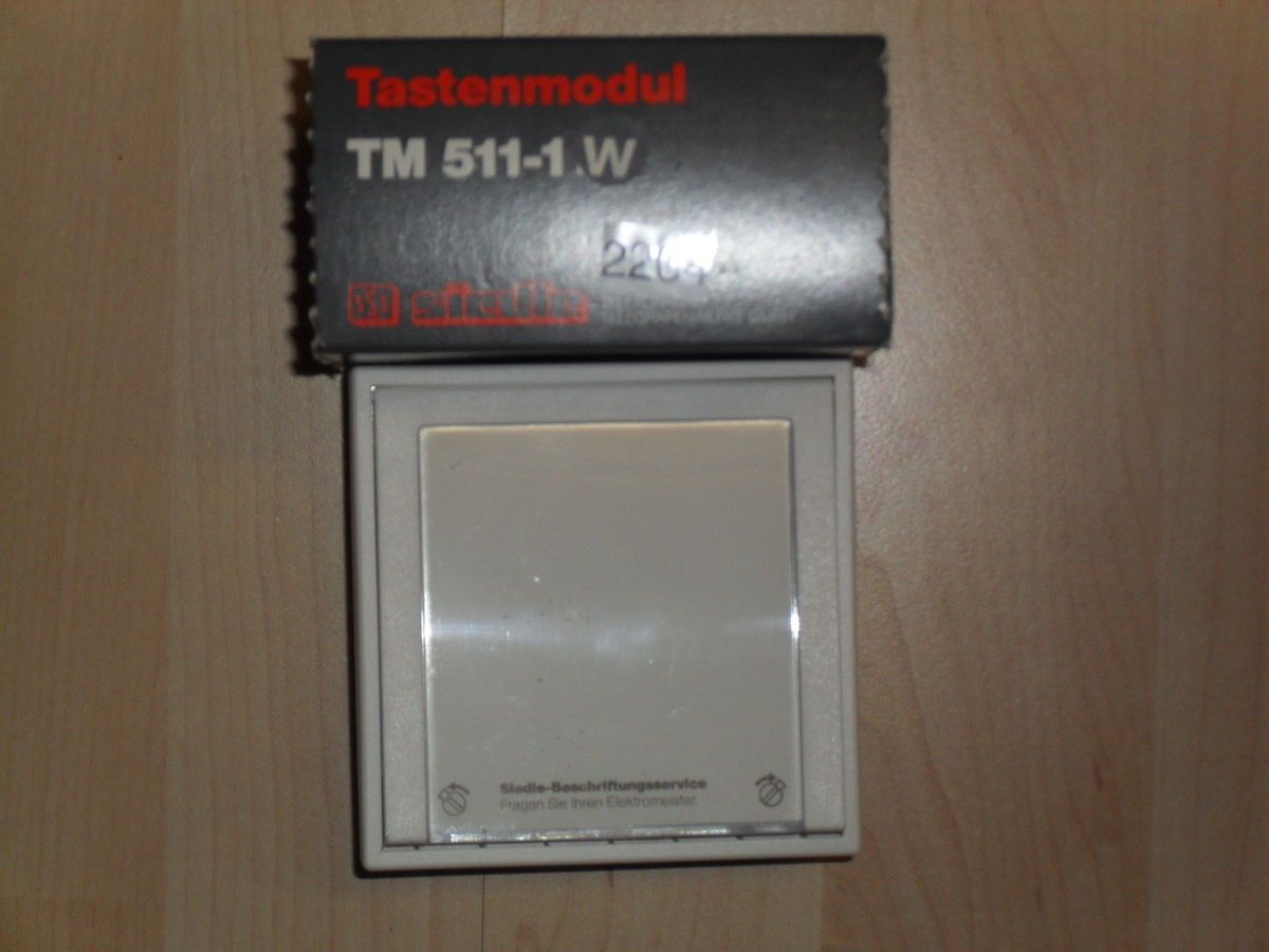 Siedle TM 511 1 W Tastenmodul 1 Teilnehmer Neu OVP