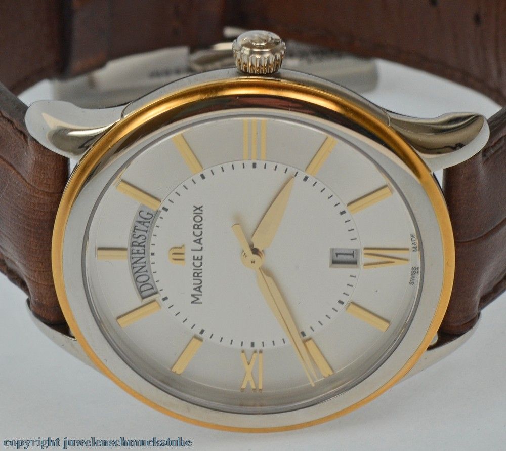 Lacroix CLASSIC Day Date st / g Uhr Uhren Luxusuhren Armbanduhr Nr.527