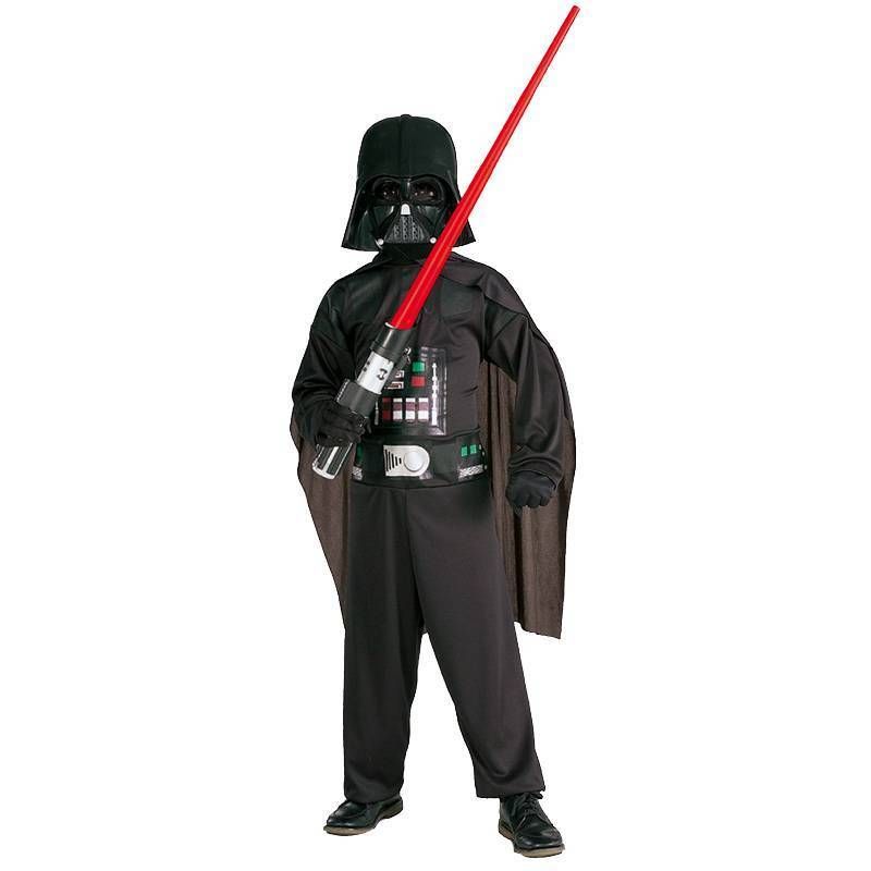 Star Wars DARTH VADER Kinderkostüm OVERALL MASKE Gr.S, M+L Fasching