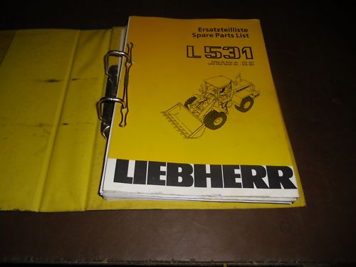 Ersatzteilkatalog Liebherr Radlader L 531 Stand 1992