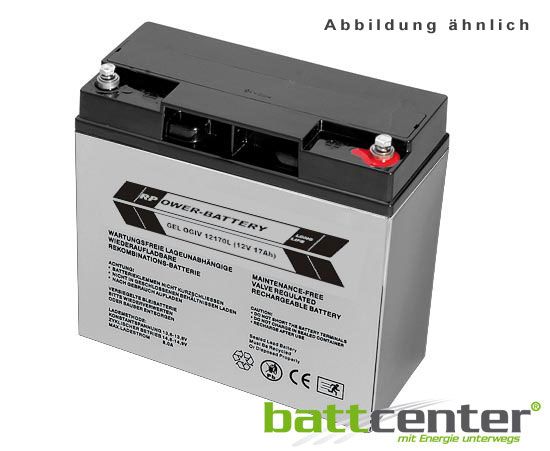 12V 17Ah RPower®Longlife GEL Batterie Innovativ Zyklenfest & völlig