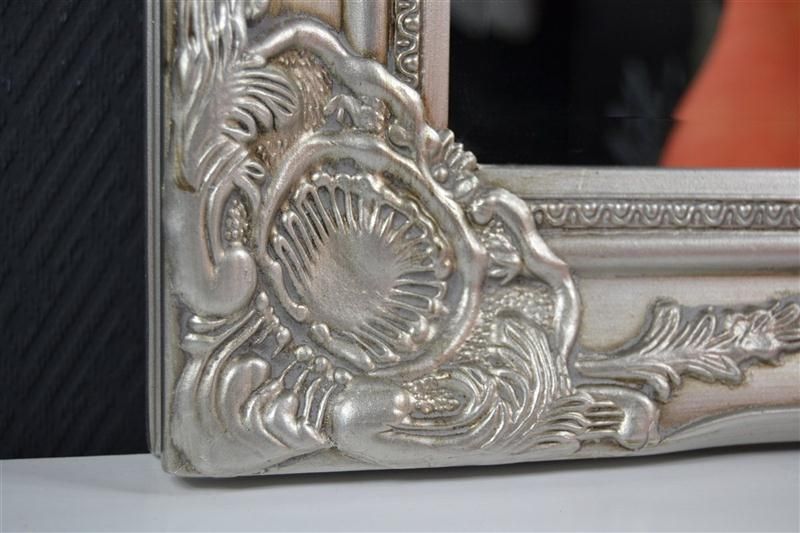 WOW Wandspiegel Spiegel barock antik SILBER 100 x 50 cm