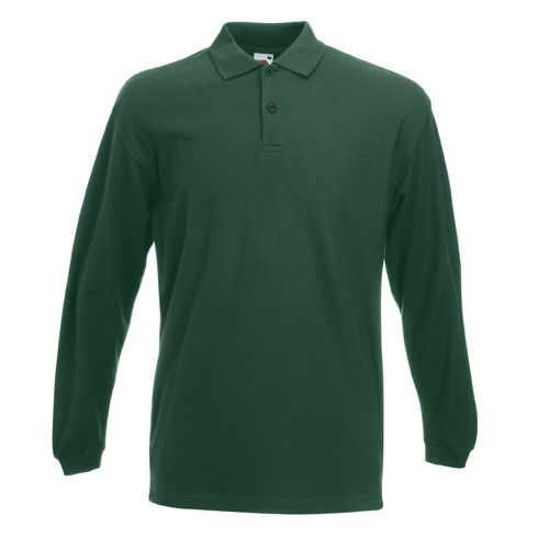 Fruit of the Loom Poloshirt Polo langarm Longsleeve Shirt Langarmpolo