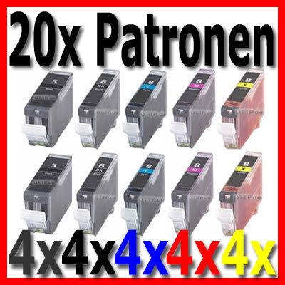 20 XL TINTE PATRONEN PIXMA MP500 MP510 MP520 MP530 MP610 MP810 MP830