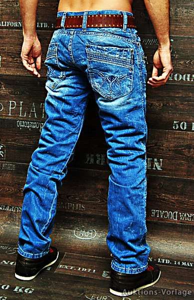 CIPO & BAXX ORIGINAL DENIM DESIGNER JEANS HOSE + CLUBWEAR + NEU