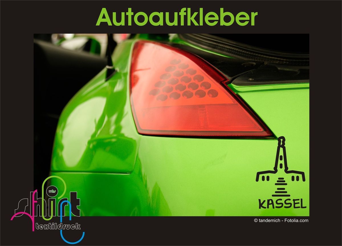 555   Kassel Herkules Autoaufkleber Spruch Sticker Aufkleber Scheibe