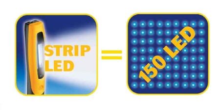 Nuova lampada portatile ricaricabile a LED a grandissima luminosità.