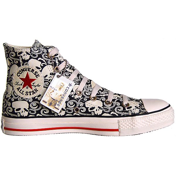 CONVERSE ALL STAR SCHUHE CHUCKS EU 45 SKULL SCHWARZ LIMITED EDITION