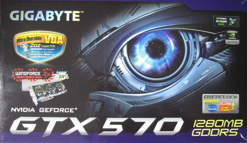 Gigabyte GTX 570 OC Windforce x3 GV N570OC 13I komplett