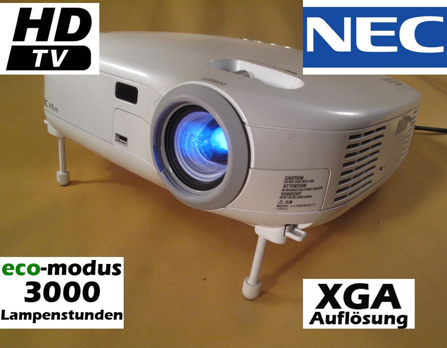 1Heimkino leise 28dB TOP 1500 ANSI Beamer Nec VT575 XGA 3000Std