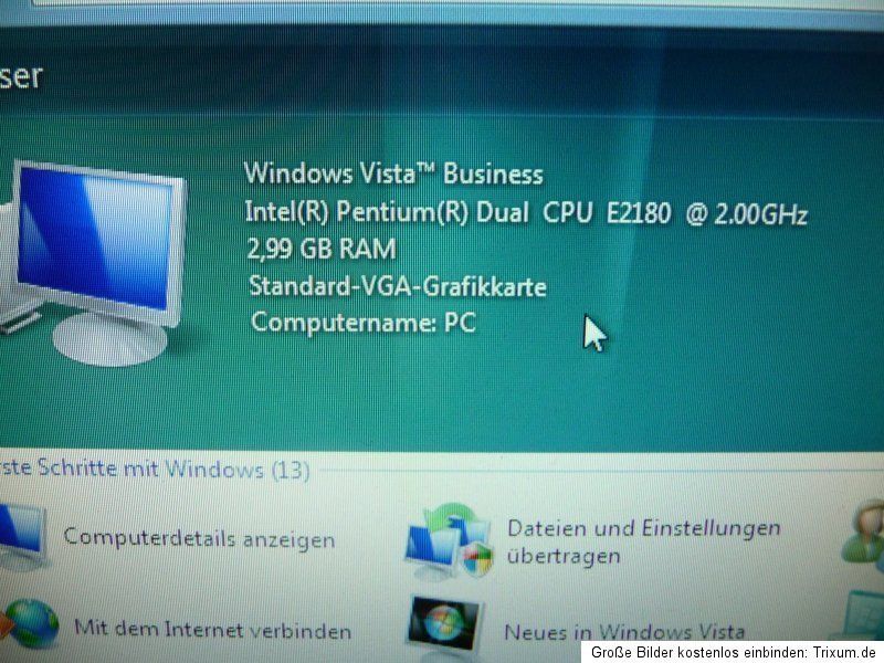 Fujitsu Siemens Esprimo E5720 Intel Dual CPU 2 Ghz 3GB Speicher Vista