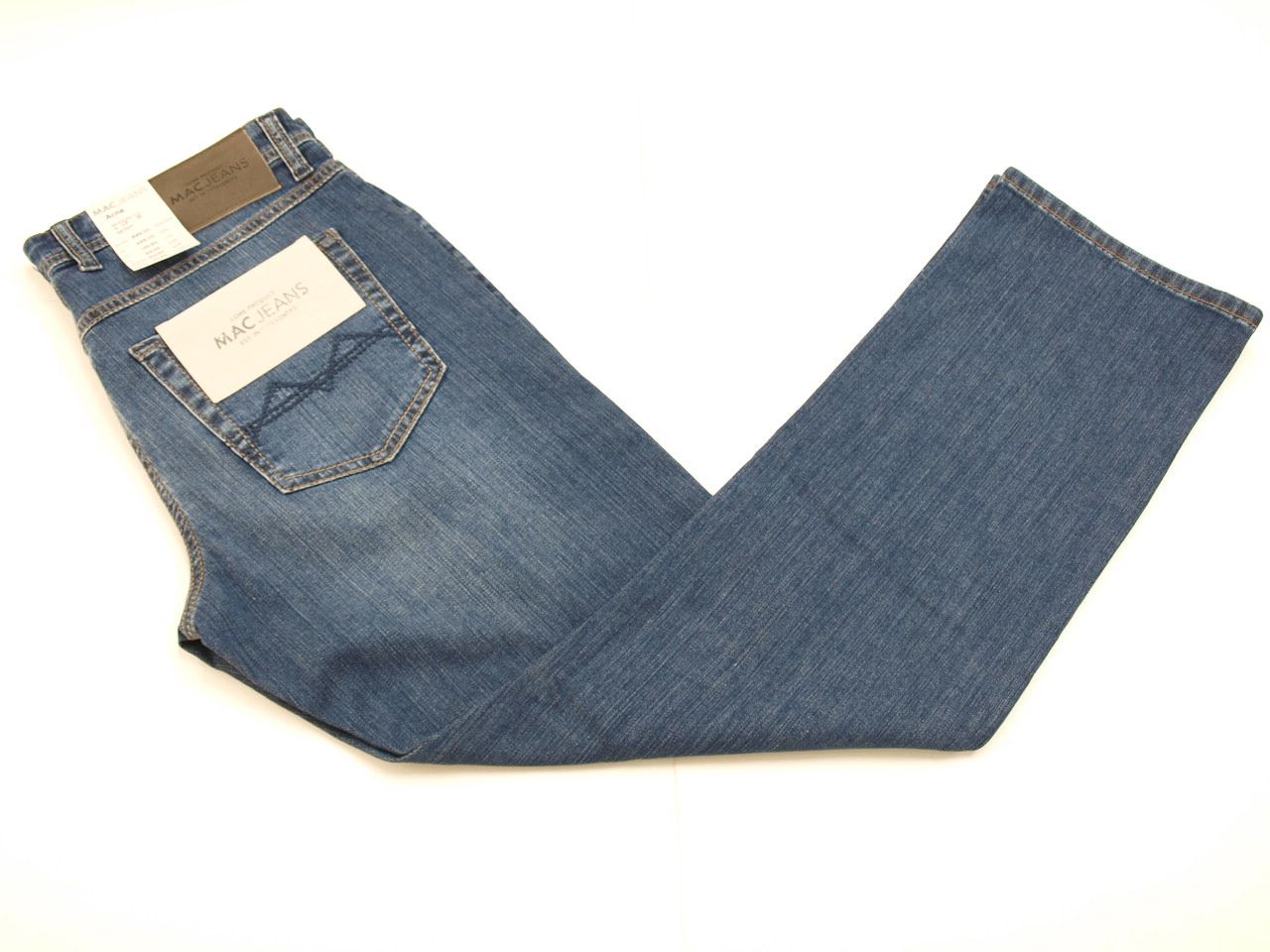 MAC Arne Stretchjeans / Authentic Stone Deep Blue / 0501/0970L/H577