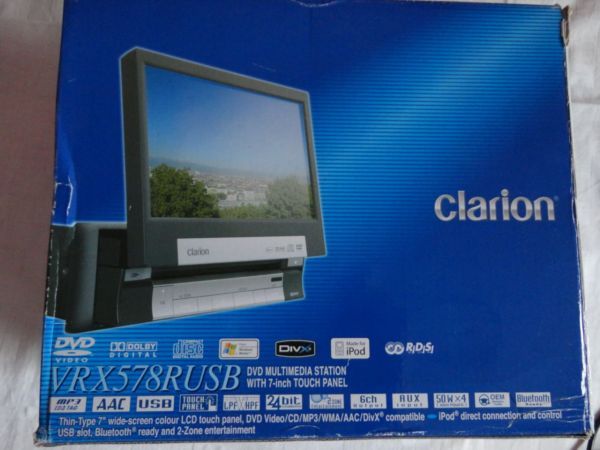 Clarion VRX578RUSB   DVD MULTIMEDIA STATION MIT 7 ZOLL TOUCHPANEL