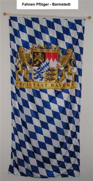 QUALITÄT Banner Fahne FREISTAAT BAYERN Flagge 100x300