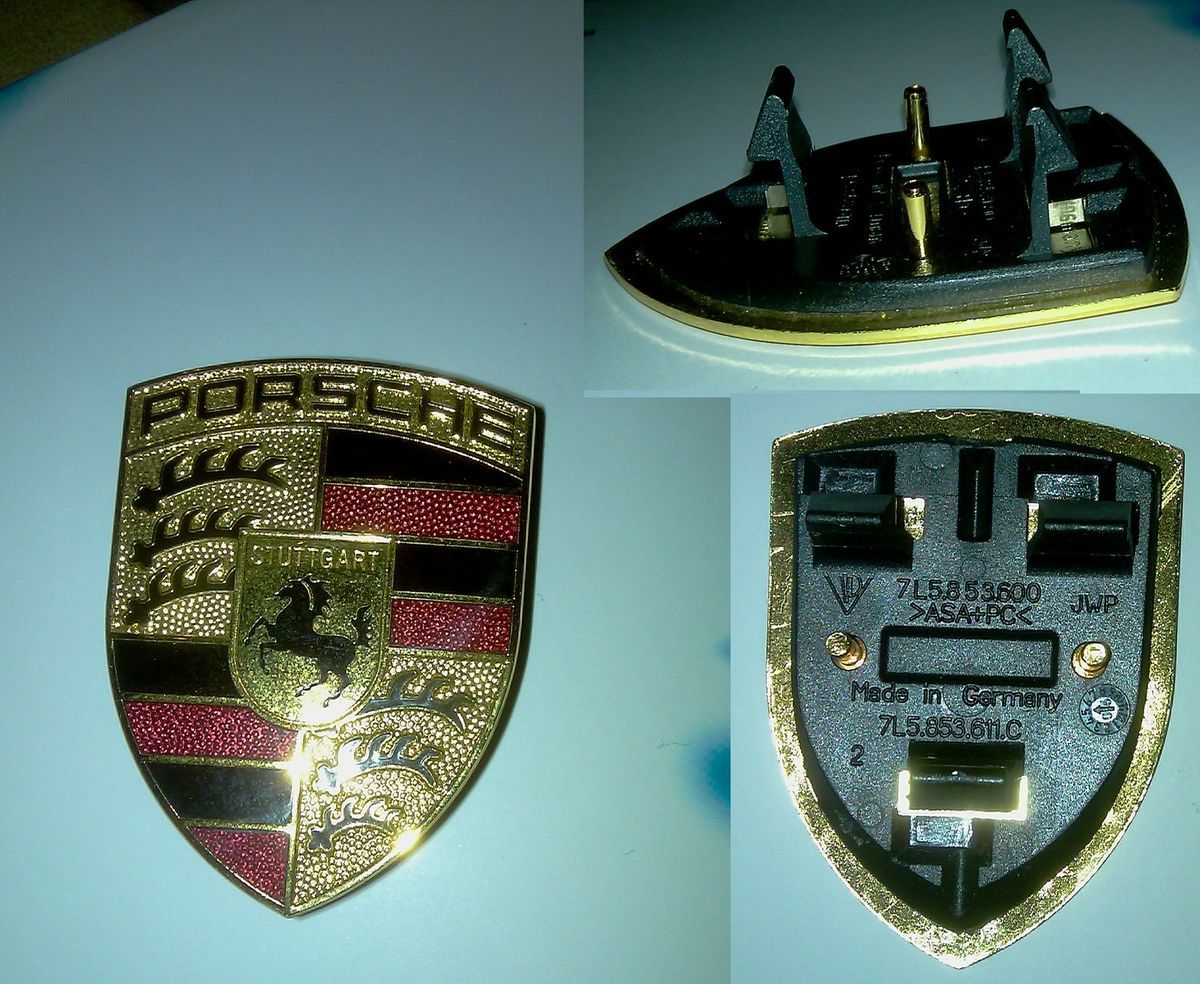 Wappen Cayenne Porsche Teilenummer 7L5.853.611.C 7L5.853.600