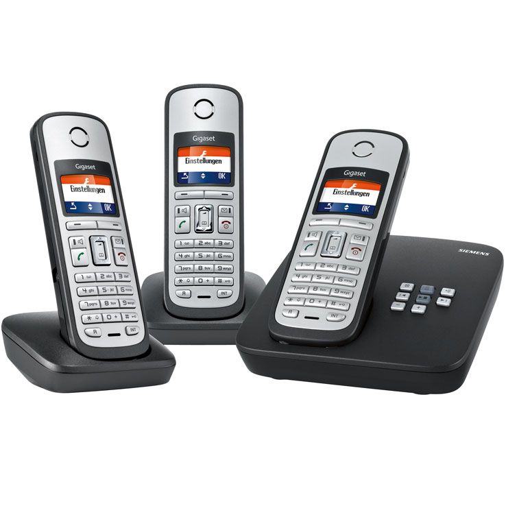 Siemens Gigaset A600A Trio   Schnurlos Analog Telefon Set mit AB