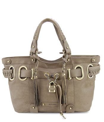 ORIG. BOVARI TAUPE XL PADLOCK SHOPPER UVP*599€ ECHT LEDER SUPERSOFT