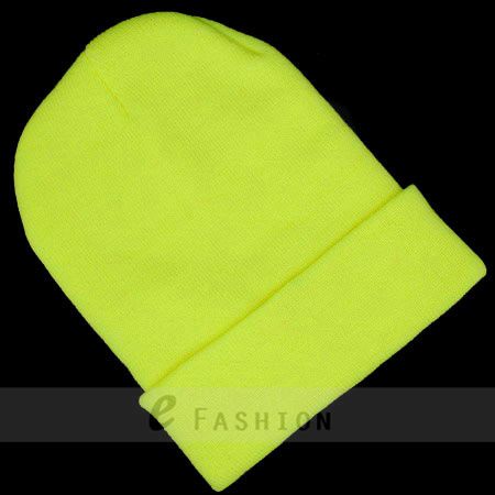 Mütze Damen Mode Bonbonfarbig fluoreszierende Farbe cool Freizeit NEU