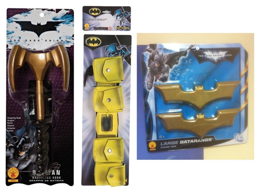 BATMAN GRAPPLING HOOK, 3D UTILITY BELT & BAT A RANG LICENSED 8160