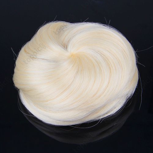 Haarteil Dutt Zopf Perücke Haarknoten Blond #613 Neu