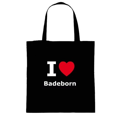 Baumwolltasche I love Badeborn