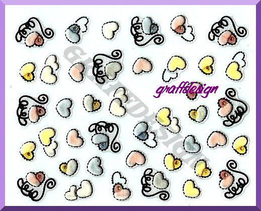 3D Sticker Nagelaufkleber Nailart   wunderschön   704 639D