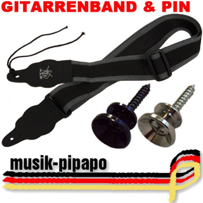 Gitarren Gurt mit Gurtpin und Schraube für jede Gitarre, einfach