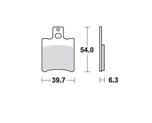 TRW Bremsbelag SR Yamaha YE 50 Zest MCB644SR