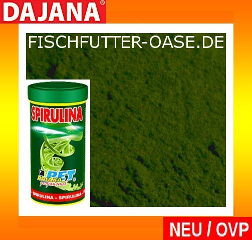 SPIRULINA 100ml Pulver Futter Zusatz Aufzucht Zierfische Aquarium