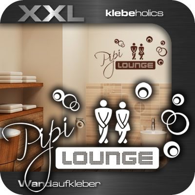 A631 Pipi Lounge Wandtattoo Bad Wandaufkleber Toilette