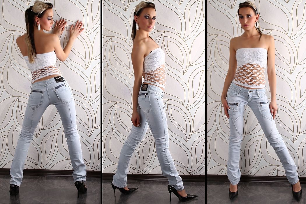 SEXY JEANS TRENDLABEL BT JEANS BLEACHED GR 40 #H139