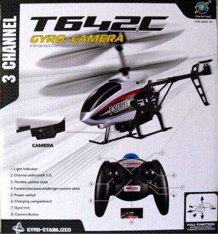 RC HELIKOPTER HUBSCHRAUBER T642C Kamera und USB Stick OVP  Neu