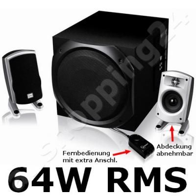 Sound System Fernbedienung PC Notebook Netbook Lautsprecher Boxen