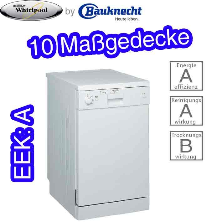 WHIRLPOOL ADP 657 WH GESCHIRRSPÜLER SPÜLMASCHINE EEKA FREISTEHEND