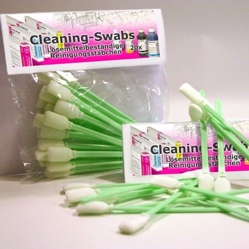 100 Swabs/Reinigungsstäbchen für ECO Solvent Drucker wie von Roland