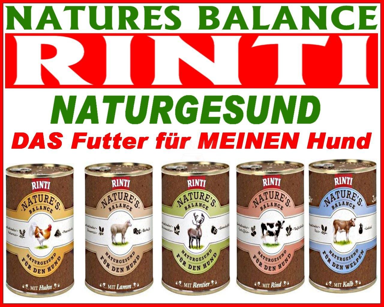 11EUR/kg) Rinti Hundefutter 30x800g Natures Balance Nass Futter