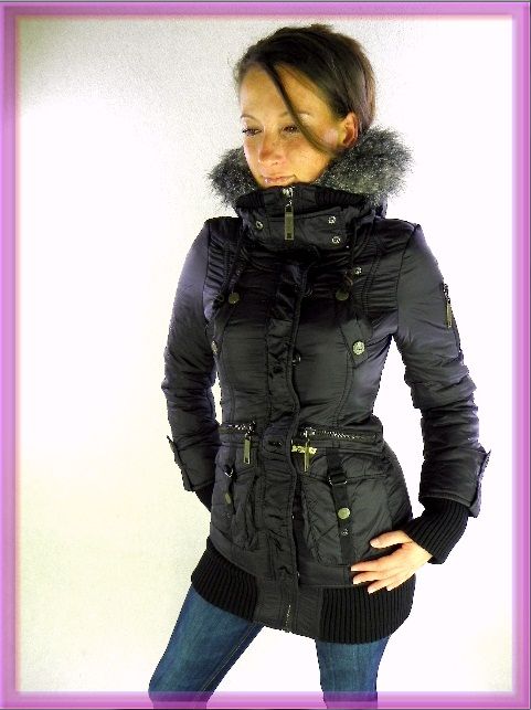 Khujo Winterjacke YET Damen Gr. S M XL XXL Black Steppjacke Winter