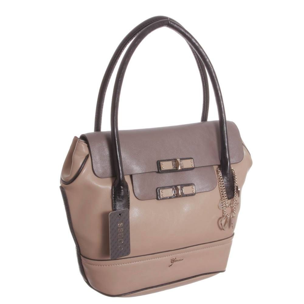 Guess Damen Handtasche Siggi Flap Satchel NEU HWVG3761190 160 Sand