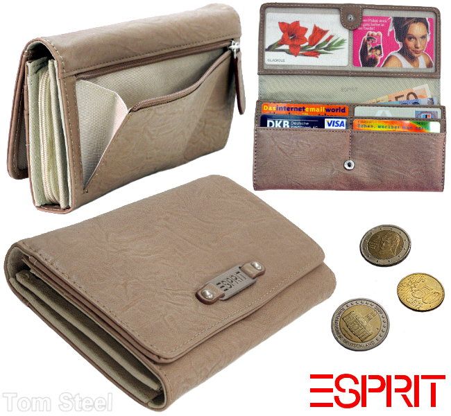 ESPRIT, Geldboerse, Portmonee, Geldbeutel, Geldtasche, Portemonnaie