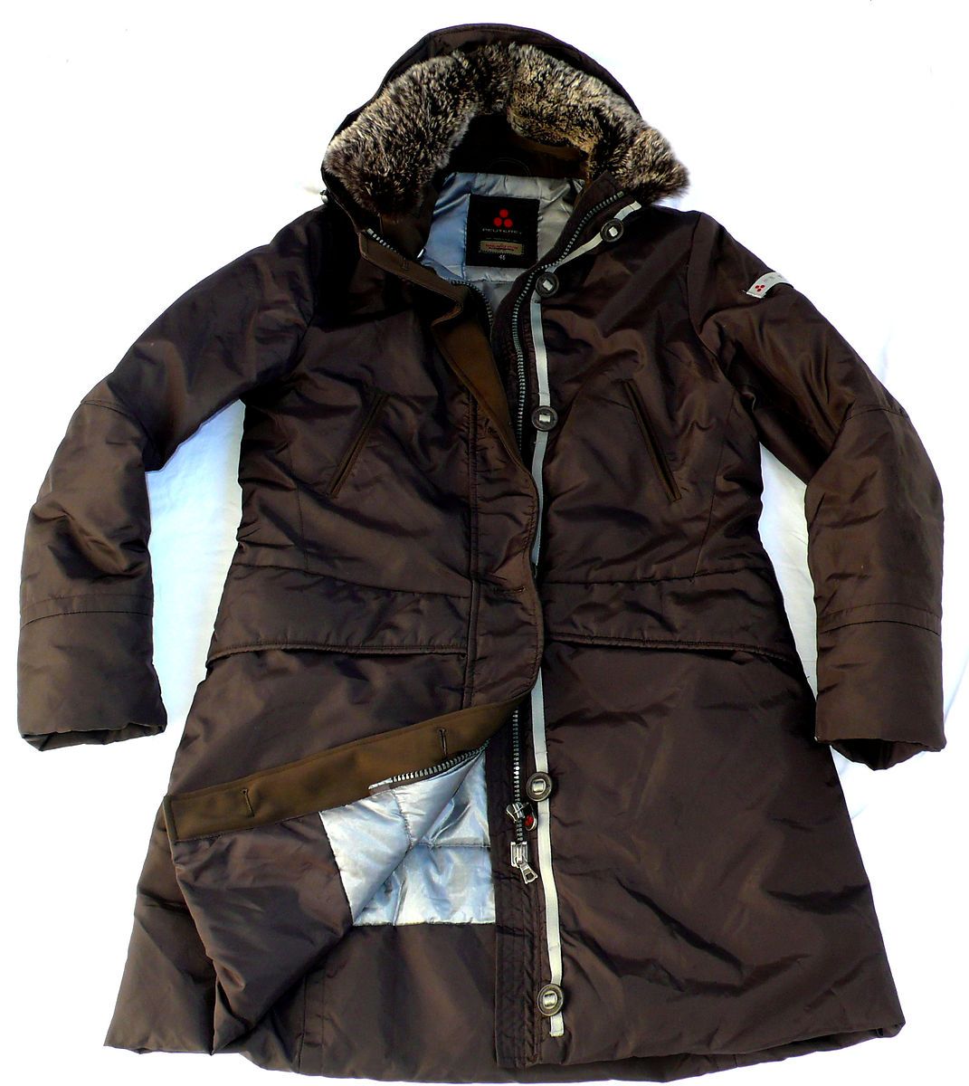 DAMEN Fellkragen Daunen Kurzmantel/JACKE Gr.46 IT NP_690€