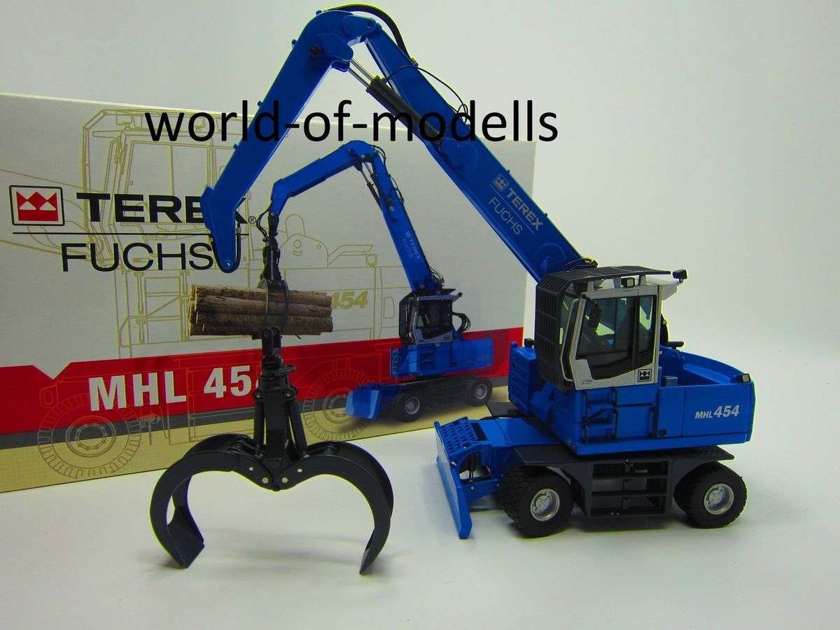 NZG 684 150 TEREX FUCHS MHL 454 Holzumschlagger ät Bagger 150 NEU