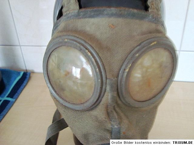 Gasmaske der Firma Stolzenberg Wehrmacht Luftschutz 2.WK 2.WW