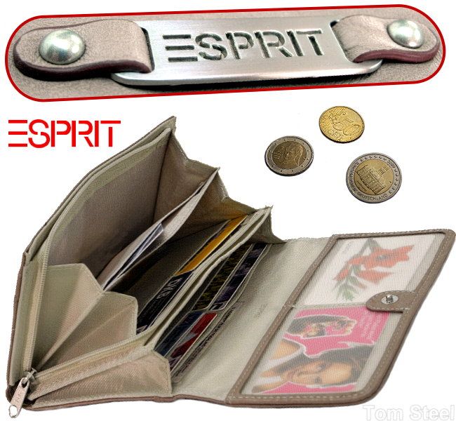 ESPRIT, Geldboerse, Portmonee, Geldbeutel, Geldtasche, Portemonnaie